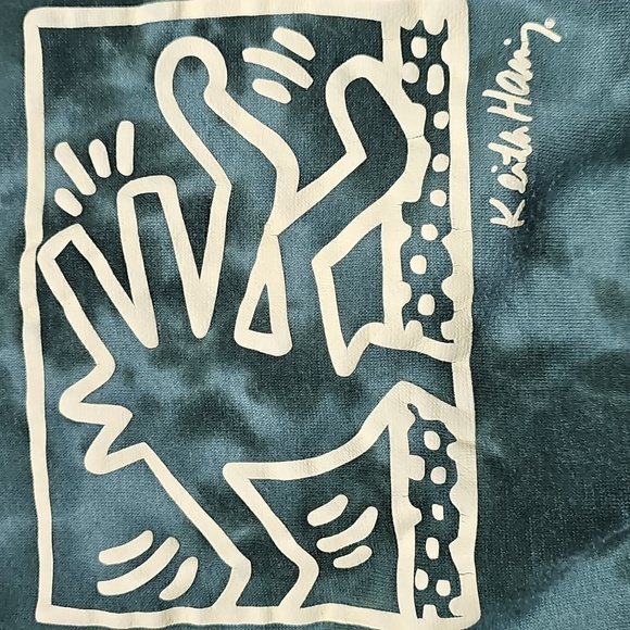 Keith Haring Green Tie-Dye Sweatshirt - Picture 2 of 5